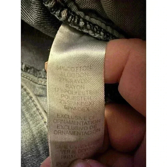 Democracy AB Technology Jeans Womens 6 Blue Light Wash Skinny Stretch Waist - Picture 3 of 8